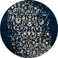 thumbnail image 1 of Art Carpet 23739 5 ft. Milan Collection Isabella Woven Round Area Rug, Peacock Blue, 1 of 1