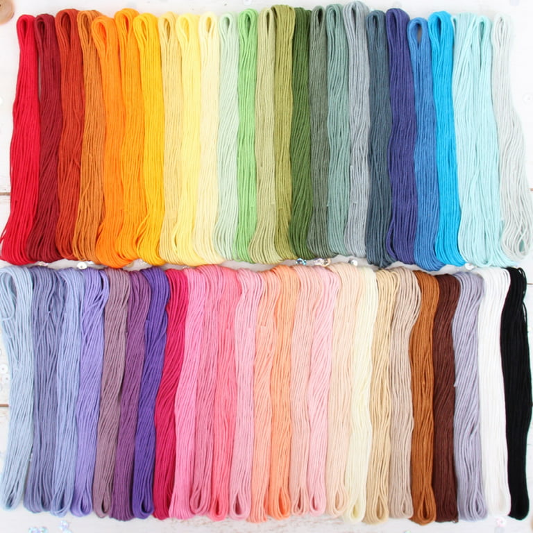 Premium Cotton Embroidery Floss Set in 10 Spring Flowers Colors