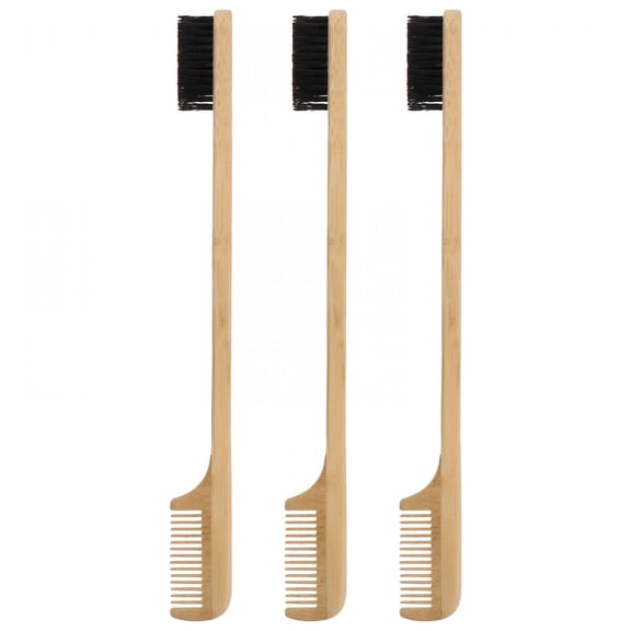 RAGUPEL Double Heads Eyebrow Comb Brow Brush Bamboo Brush Makeup Tool Women Gift