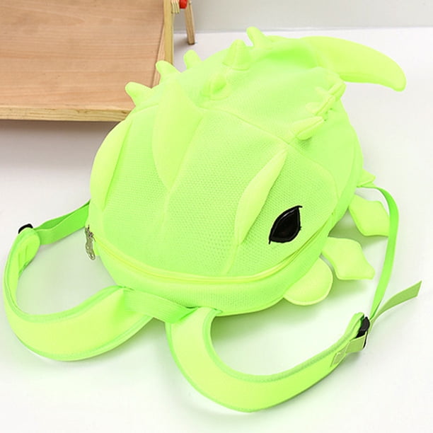 Dibujos animados 3D dinosaurio niño mochila lindo niños mochila escolar para viaje (verde) Tmvgtek Para Estrenar