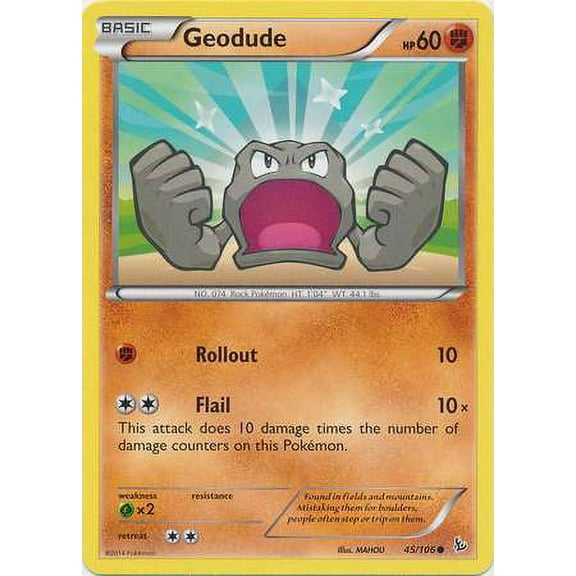 Pokemon Flashfire Geodude #45