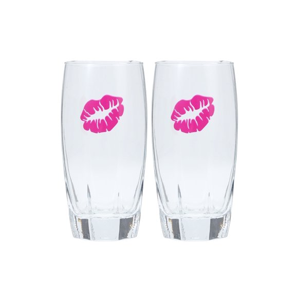 Lot Se 2 Verres à Whisky Betsey Johnson de 16 oz, Sous Licence Authentique
