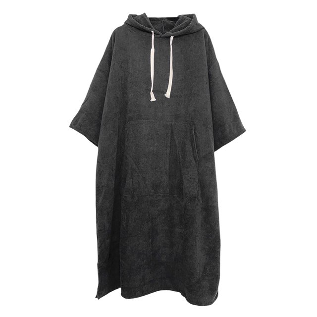Toalla Poncho Wetsuit Changing Bath Bating Rata Microfibra Con Capucha para Hombres Mujeres Bolsillo Rápido Seco Bañarse Natación