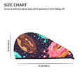 thumbnail image 4 of Disketp Donuts1 Microfiber Hair Towel Wrap,Hair Drying Towel With Button,Towel Turban,Head Towel To Dry Hair Quickly For Girls And Women, 4 of 8