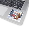 thumbnail image 3 of Santa is Coming Shetland Sheepdog Merry Christmas Xmas Noel Truck Tree Vinyl Sticker Sheltie Dog Lover Gifts Waterproof Decal Art Decor - 02023, 3 of 5