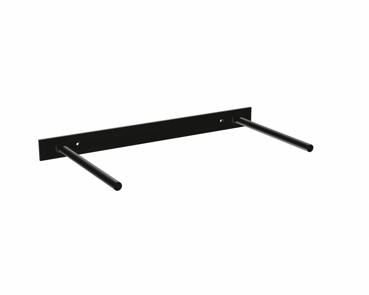 Round Free Floating Shelf Brackets (2 peg 6 1/2 inch)