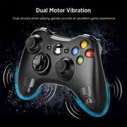Wireless Game Controller for Xbox 360/Android/PS3/PC, Gamepad with 2.4G Connection Adapter -Black
