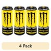 (4 pack) Monster Rehab Tea Lemonade Energy Drink, 1 count, 15.5 fl oz