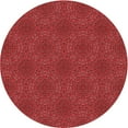 thumbnail image 1 of Ahgly Company Indoor Round Patterned Grapefruit Red Area Rugs, 6' Round, 1 of 6