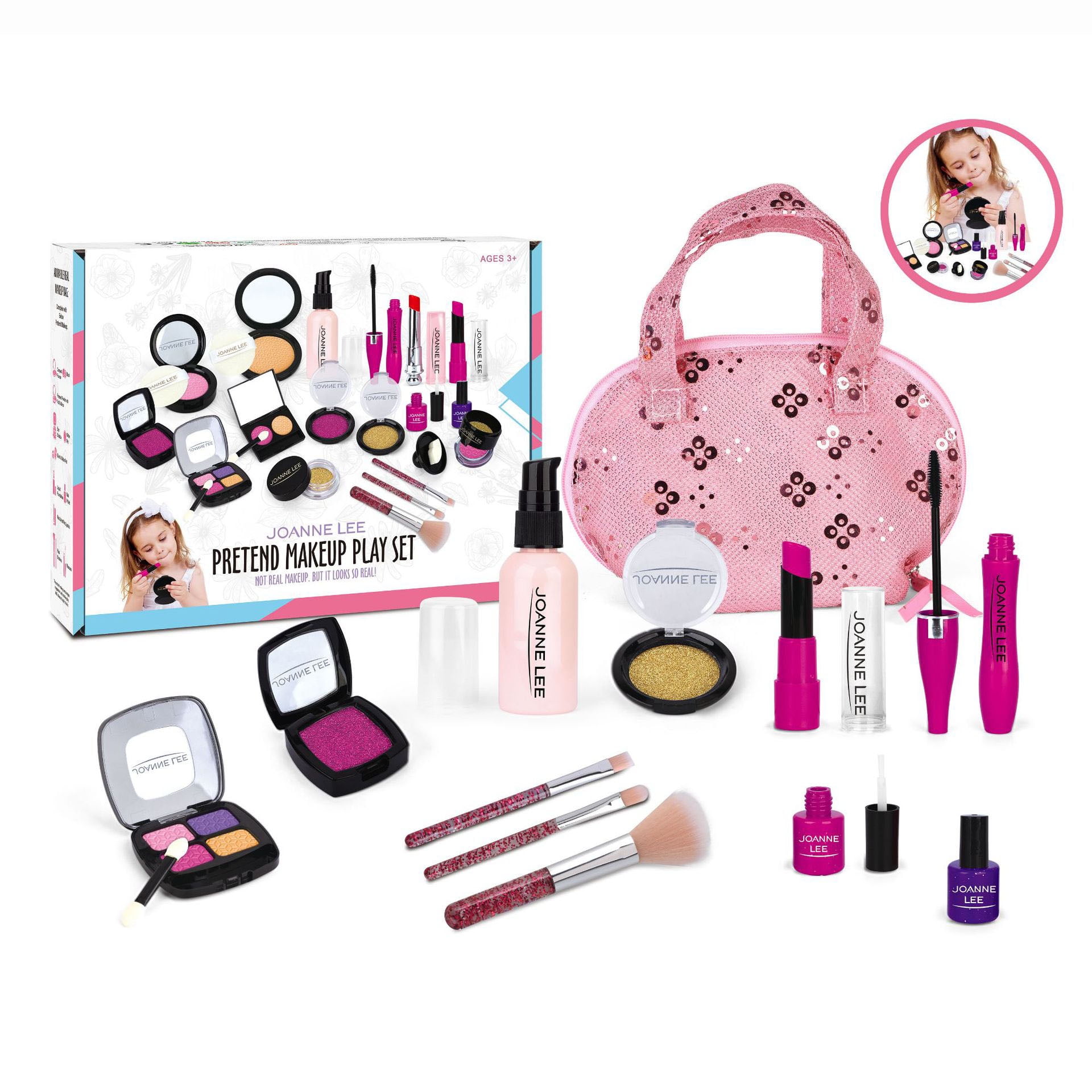 Private Jungle Kids Makeup Kit,Pretend Play Fake Make Up Kit,Fake Makeup Toy Birthday Christmas Gift