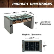 40 Urban Foosball Coffee Table with Tempered Glass, Soccer, Accessories Included by Barrington Billiards