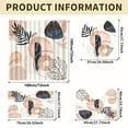 thumbnail image 3 of Dznils Abstract Boho Fabric Shower Curtain and Rug Sets, 16pc Modern Bathroom Sets, Cream, 72" x 72", 3 of 11