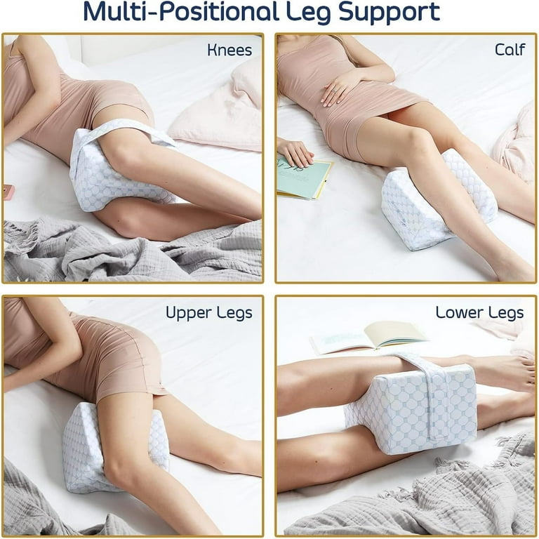 HetayC Knee Pillow for Side Sleepers - Knee Pillows for Sleeping - Comfy  Pillow Between Legs for Sleeping - Under Leg Knee Cushion with Cooling  Cover
