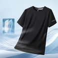 thumbnail image 2 of NIEWTR Mens Workout Athletic Shirts Moisture Wicking Running T-Shirts Breathable Short Sleeve Gym Tee（Black,6XL), 2 of 5