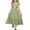 Green, variant on Girls Summer Sundress Casual Sleeveless Smocked Aline Flowy Tiered Maxi Boho Beach Dress,Color:Blue,Size:10-11 Years