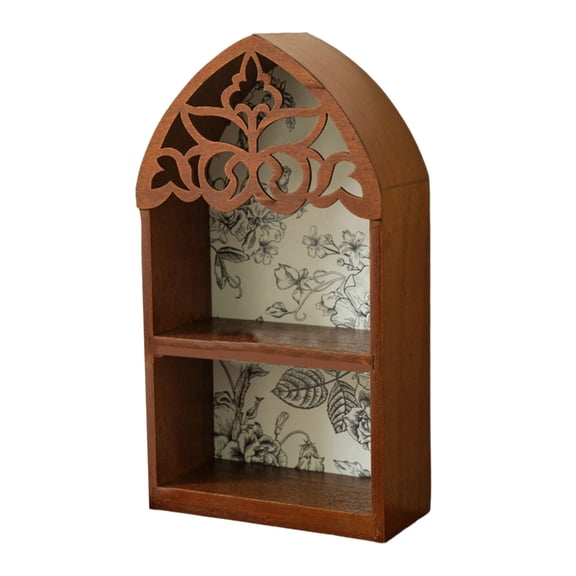 CIYISON Mysterious Crystal Display Shelf For Victorian Altar Decors Precise Cut Wood Gothics Wall Art Decors Perfect Gift