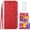 Red, variant on Asuwish Compatible with Samsung Galaxy M30s M21 Wallet Phone Case and Tempered Glass Screen Protector Flip Credit Card Holder Stand Bling Glitter Cell Cover for M 30s 21M Women Men Red