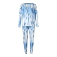 thumbnail image 4 of Ensemble de Survêtement 2 Pcs pour Femme, Haut à Col Ras du Cou à Manches Longues, Pull à Cordon, Pantalon de Survêtement Long, Tenues de Sport, Ensembles de Détente, 4 of 7