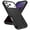 Black, variant on For iPhone 17 Case,Military Grade Dual Layer Cover,With 2X Screen Glass Protector Film,Kickstand Dustproof Drop Proof Protective Phone Case Shell for iPhone 17 6.3"(Purple/Pink)