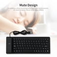 thumbnail image 4 of de silicona español plegable USB d4 , s enrolbles impermeable computadora de escritorio, portátil Macarena Teclado español plegable, 4 of 8