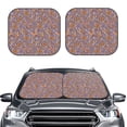 thumbnail image 2 of Goofa Daisies Flowers Pattern 2 Piece Car Windshield Sun Shade Foldable | Front Windshield Shade for Sun, Heat and UV Rays | Sunshade for Car Front Window-Medium, 2 of 7