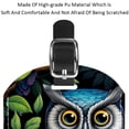 thumbnail image 4 of Square 2Pack PU Leather Cartoon Owl Cruise Luggage Tag with Privacy Cover and Name ID Tag for Travel Handbags Backpacks Luggage Tags, 4 of 6