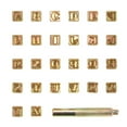 thumbnail image 1 of Juego de Sellos Letras Del Alfabeto Kuymtek 26 Uds Herramientas de Cuero Y metal, 1 of 8