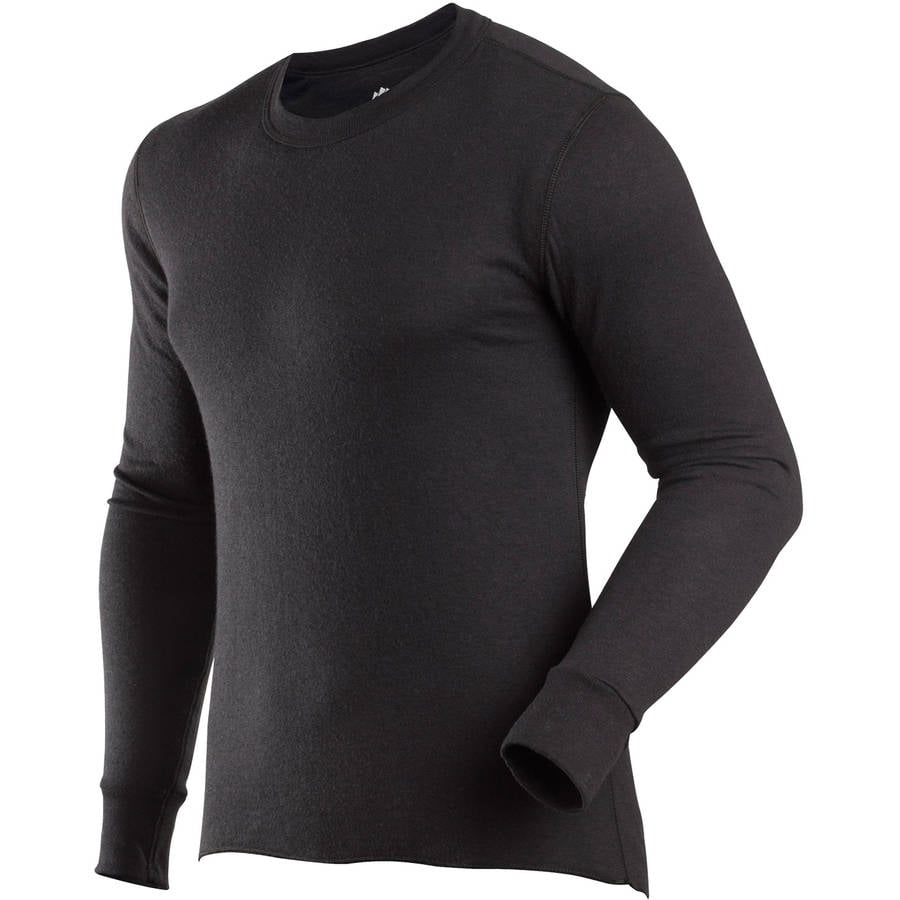 Men's Basic Crew, Black, Medium by ColdPruf