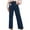 Navy, variant on FAIWAD Women Corduroy Pants Vintage Button Down Wide Leg Pants with Pockets Casual Business Dress Work Trousers