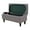 Dark Grey, variant on Stretch Ottoman Cover Rectangle, Ottoman Slipcovers Soft Removable Washable Footstool Protector Covers Elastic Storage Ottoman Slipcover for Cats Dogs -Navy Blue-Medium