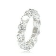 thumbnail image 2 of Sterling Silver Cubic Zirconia Round U-Shape Eternity Band, 2 of 5