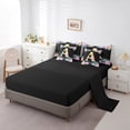 thumbnail image 3 of Erosebridal Initial A Letter Bed in a Bag Full size, Princess Rose Bed Set, Gold Monogrammed Reversible Comforter Sets, Breathable Room Decorative, 7pcs, 3 of 6