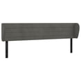 thumbnail image 5 of vidaXL Headboard with Ears Dark Gray 40.6"x9.1"x30.7"/34.6" Velvet, 5 of 27