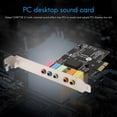 thumbnail image 5 of PCIe Sound Card PCI-E X1 CMI8738 Chip 32/64 Bit Sound Card Stereo 5.1 Channel Desktop Built-in Sound, 5 of 5
