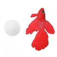 thumbnail image 1 of Aquarium Decoration Funny Artificial Silicone Small Fish Fish Tank Ornament Red Betta Fish, 1 of 9