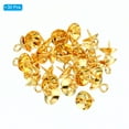 thumbnail image 3 of Uxcell Eye Pin Bail Peg Pendants, 30Pcs 10x8mm 304 Stainless Steel with Cap for Half Drilled Beads, Gold Tone, 3 of 7