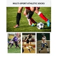 thumbnail image 6 of ATJIA 4 Pairs Soccer Socks Youth Knee Socks Unisex Anti-slip Breathable Toddler Knee Socks for Adult Children Kids, 6 of 6