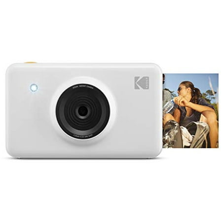 Kodak Mini Shot Wireless Instant Digital Camera & Portable Photo Printer, LCD Display, Compatible w/iOS & Android (White) Limited Editon with Kodak Tote (Best Way To Display Digital Photos)