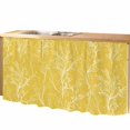 thumbnail image 2 of Yellow Botanical Cabinet Curtains for Shelves, Vintage Floral Plants Branch Privacy Curtain for Closet Self Adhesive, Dust-Proof Drapes for Closet Storage Room Classroom Doorway, 32"W x 55"L, 2 of 9