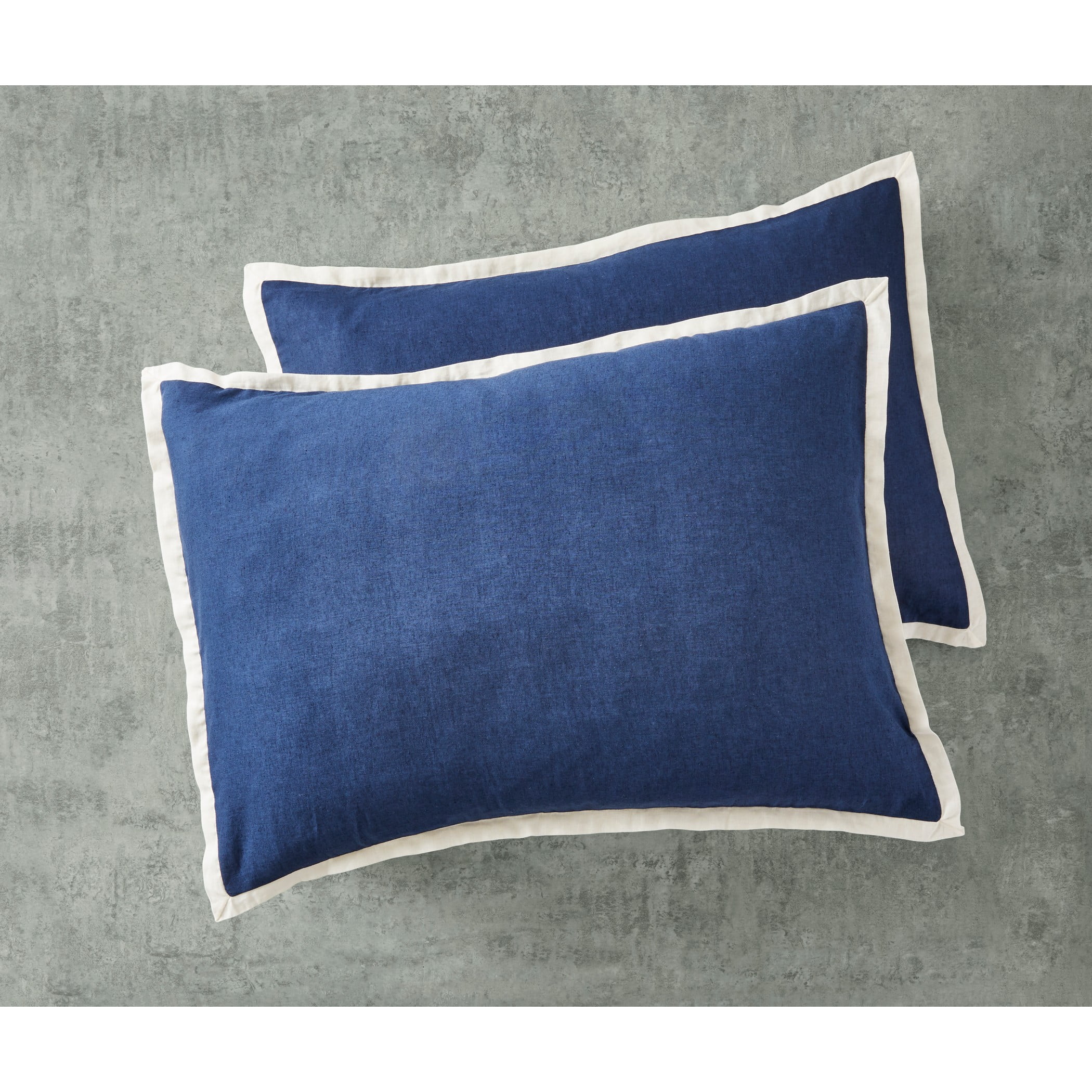 Better Homes & Gardens 3-Piece Navy Linen Duvet Cover Set, Full/Queen