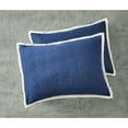 thumbnail image 3 of Better Homes & Gardens 3-Piece Navy Linen Duvet Cover Set, Full/Queen, 3 of 8