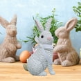 thumbnail image 4 of Resin Rabbit Ornament under $5! Kadlawus Easter Bunny Garden Ornament, Resin Rabbit Statue, Outdoor Courtyard Decor, Hand Carved Bunny Sculpture, Spring Garden Decoration, Decorative Rabbit Figurine, 4 of 6