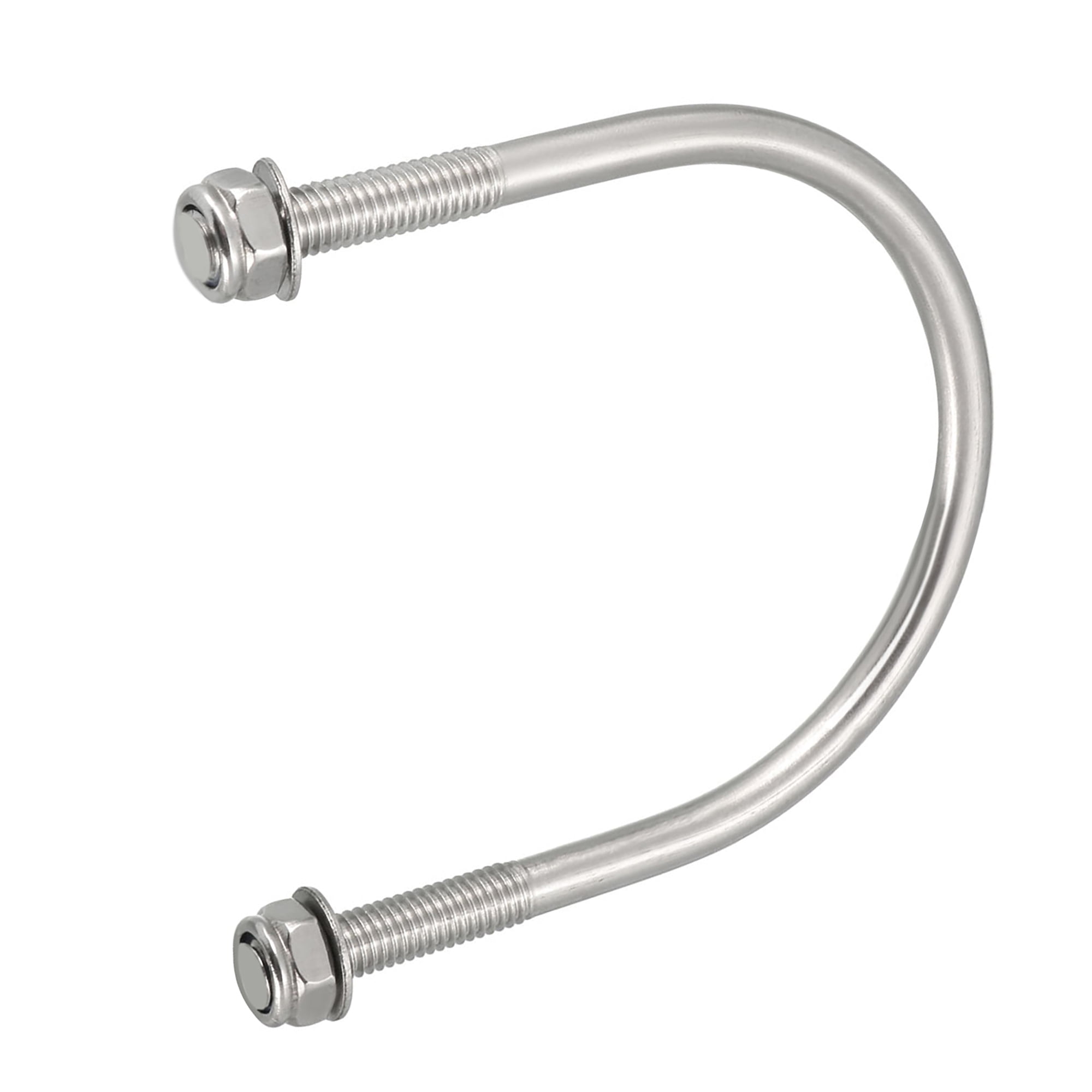 Uxcell M6 60mm Inner Width U-Bolts 304 Stainless Steel 10 Pack