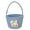 Blue, variant on putnchl Easter Basket Bunny With ,Egg Hunting Easter Gift Bags For Kids Boys Girls, Cute Small Woven Gift Baskets Empty For Halloween Christmas Valentine's Day We