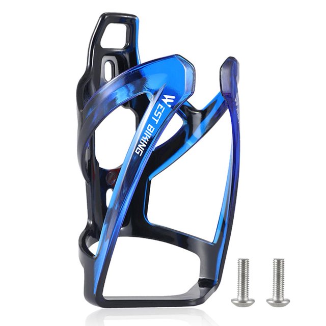 WEST BIKING Soporte para botella de agua MTB Road Bike Kettle Cage (Negro Azul)