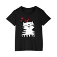 thumbnail image 1 of RXIRUCGD 2025 Vêtements d'Été pour Enfants T-shirt Imprimé Mode Mignon Col Rond Manches Courtes, 1 of 5