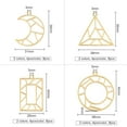 thumbnail image 2 of 32 colgantes geométricos de bisel abierto, 4 estilos, marco geométrico de bisel abierto, colgante prensado, dije hueco con 1 rollo de cinta., 2 of 9