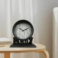 thumbnail image 2 of Round Table Clock Decorative Silent Quartz Movement Dinning Room Bedside for Shelf Desk Clock Ornament Kitchen Decors StyleA, 2 of 9