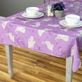 thumbnail image 2 of Northlight Easter Rabbit Rectangular Tablecloth - 70" - Purple, 2 of 5