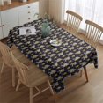 thumbnail image 2 of Dark Blue Bigfoot Pattern Rectangle Tablecloth 60"x84",Waterproof Polyester Rectangle Table Cloth, Wipeable Spillproof Polyester Tablecloth for Dining, Camping, Indoor and Outdoor, 2 of 5
